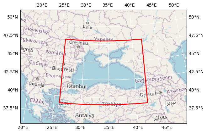 Bounding box map