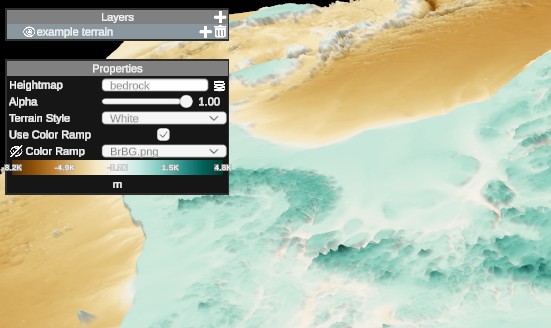 4d viewer - terrain options